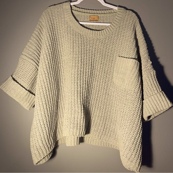 POL Chunky Knit Women's Sage Green Sweater S - Picture 1 of 3